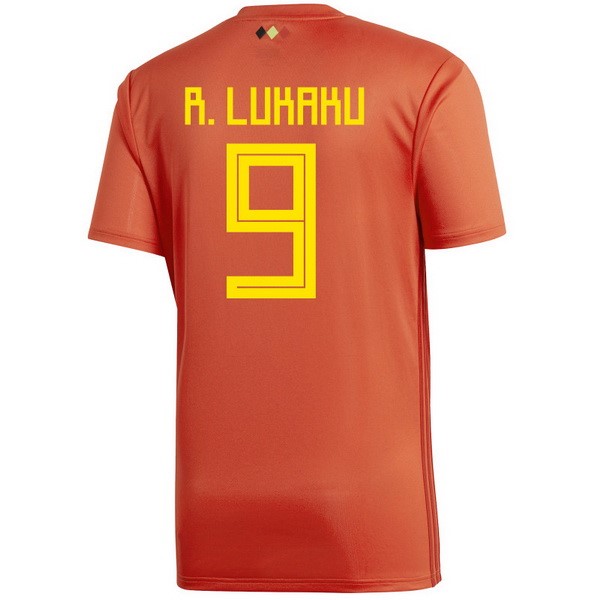 Camiseta Bélgica 1ª R.lukaku 2018 Rojo